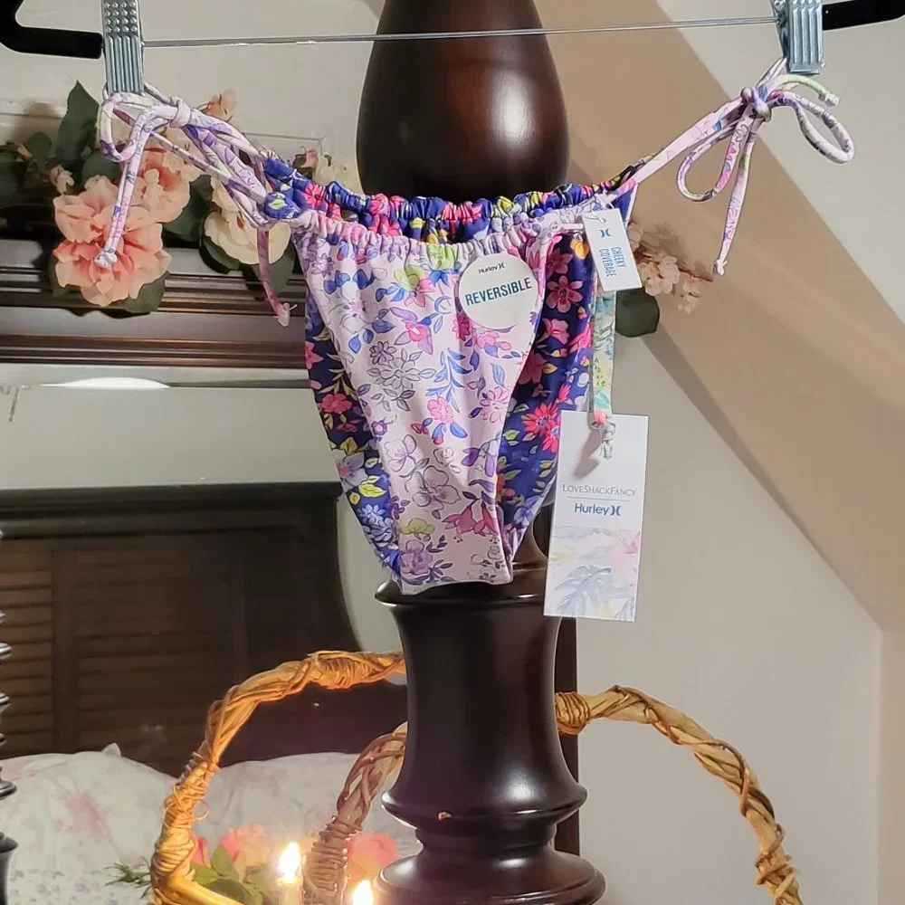NWT LoveShackFancy x Hurley Cheeky Bikini Set XS - Picture 7 of 12